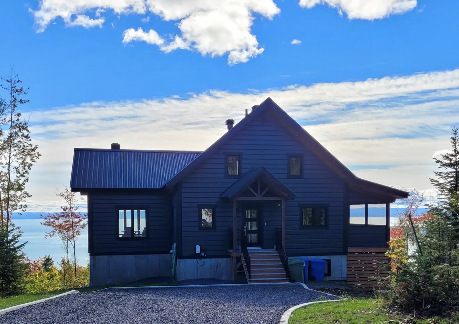 Façade avant du chalet