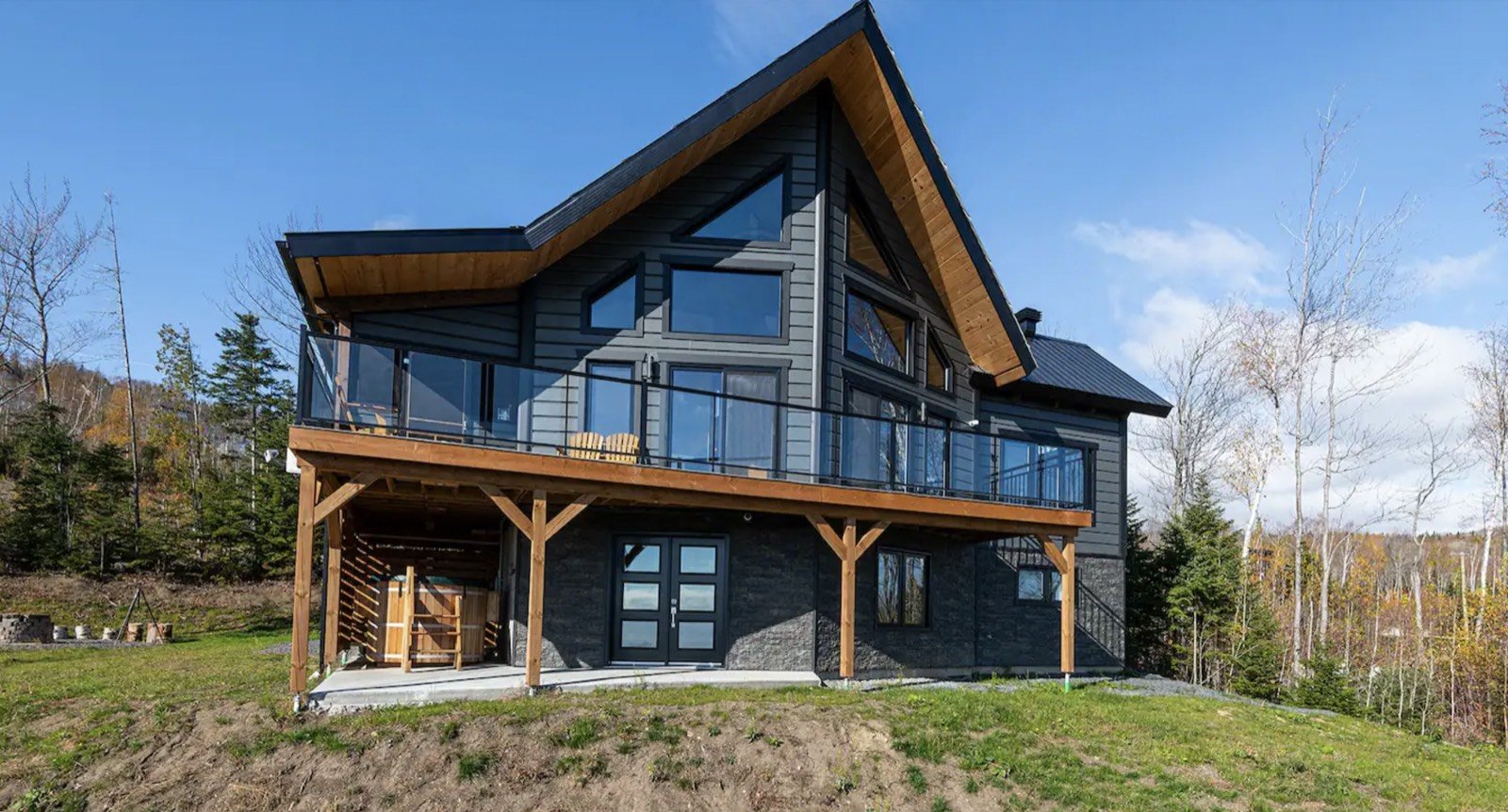 La Réserve des Éboulements, chalet de luxe avec vue sur le fleuve
