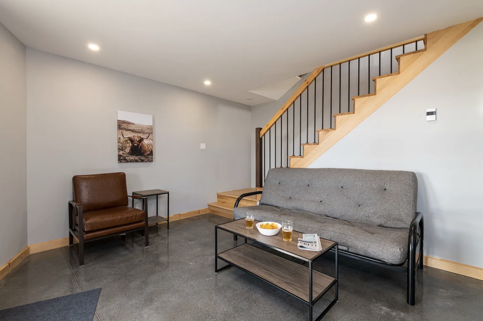 Coin détente avec fauteuil et causeuse